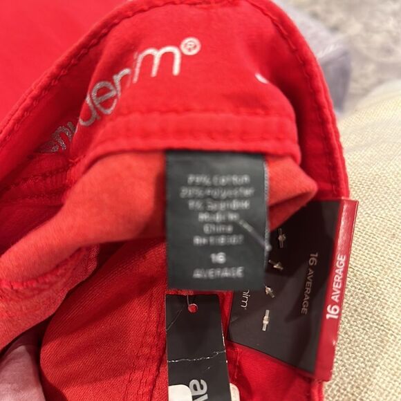 Avenue Butter Denim Red Skinny Jean’s NWT 16 Average - Picture 12 of 15